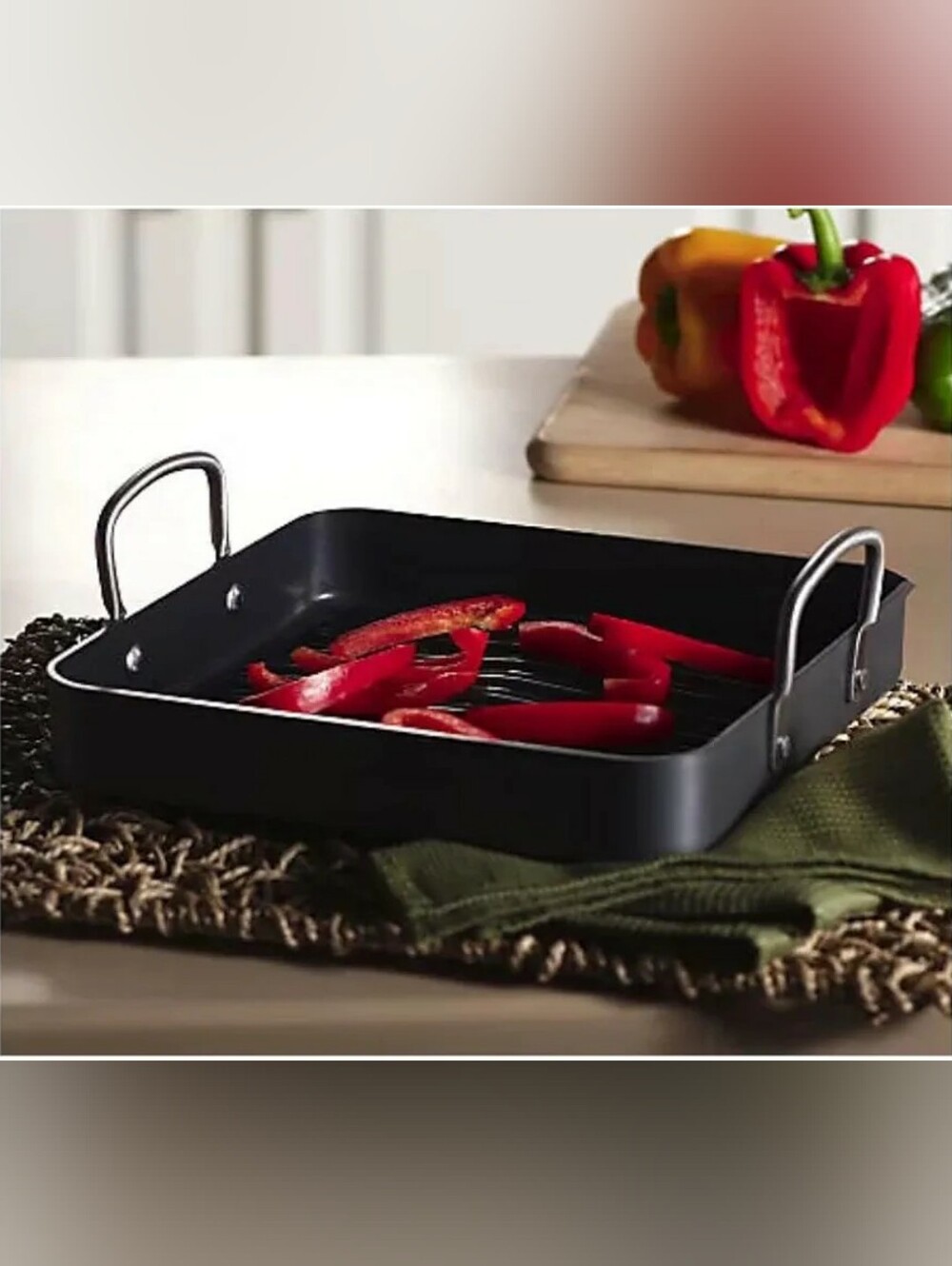 Technique Hard Anodized II Nonstick 11" Square Grill Barbecue Pan NIB
